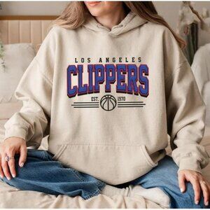 Los Angeles Clippers Basketball Hoodie – Vintage Embroidered NBA Pullover